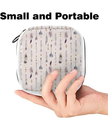 Watercolor Feathers Sanitary Napkin Storage Bag - Color3826 - Buy Online on GoSupps.com