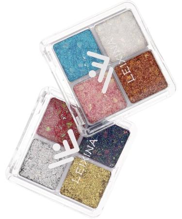 FOMIYES 4 Pcs Glitter Eye Makeup Face Glitter Makeup Eyeshadow Shimmery Eyeshadow Eyeshadows Eye Glitter Assorted Colorx2pcs 6.00X6.00X1.00CMx2pcs - Buy Online on GoSupps.com