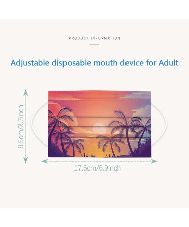 Buy NZDFH 50 Disposable Black Face Masks - Breathable 3-Layer Protection for Adults | Dustproof & Comfortable Earloop Design - Buy Online on GoSupps.com