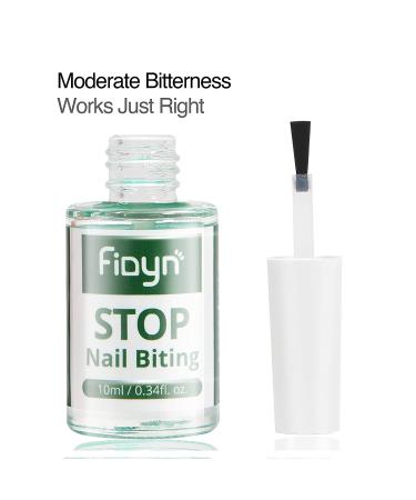 Fidyn No Bite Nail Polish - Nail Biting Treatment and Thumb Sucking Prevention - 10ml/0.34 fl. oz - Buy Online on GoSupps.com
