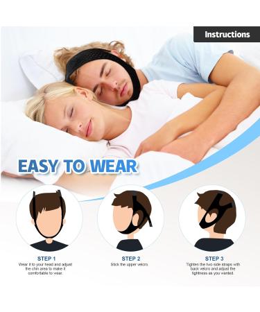 Buy Sno-Stopper Anti Snoring Chin Strap - Adjustable Breathable Headband for Men & Women | Effective Snoring Solution for Better Sleep - Buy Online on GoSupps.com