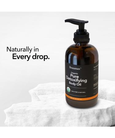 Pure Detoxifying Body Oil - USDA Organic 240ml | Best Natural Body Oil for Radiant Skin - Buy Online on GoSupps.com
