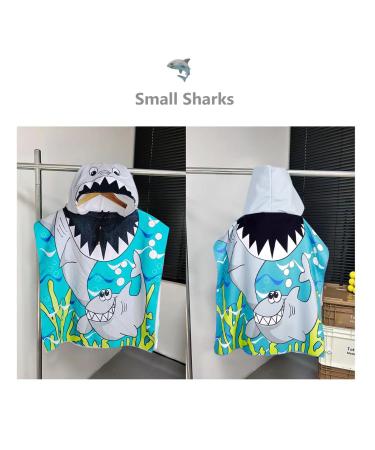 Supgomax Hooded Bathing Poncho for Kids - Cartoon Beach Towels Absorbent Baby Hooded Towels for Swimming and Shower - Buy Online on GoSupps.com