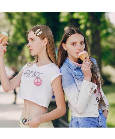 AMCAMI 4 PCS No Crease Hair Clips - Classic Black & White Alligator Barrettes for Styling with No Bend Feature | Ideal for Hairdressing, Bangs, Waves, Makeup Application - Buy Online on GoSupps.com