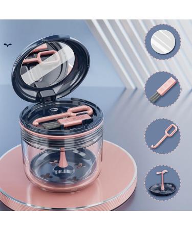 Weikeya Portable Denture Box with Mirror - Travel Aligner Case (Jewelry Blue) - International Shipping Available - Buy Online on GoSupps.com