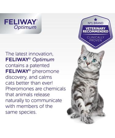 FELIWAY Optimum diffuser & 30 day refill the best solution to ease cat anxiety cat conflict and stress in the home 48 ml (Pack of 1) - Buy Online on GoSupps.com