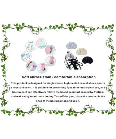4-Piece Mesh Soft Heel Grips Set for Men & Women - Prevent Rubbing, Blisters, and Slip Outs - Reusable Heel Cushions in Black & Grey - Buy Online on GoSupps.com