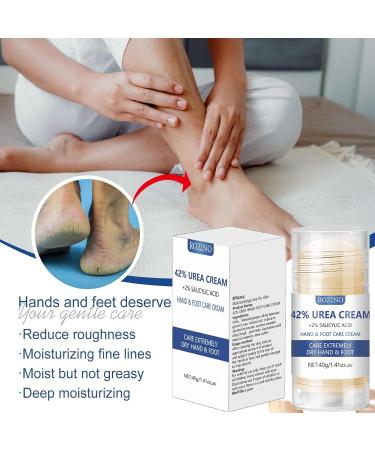 Moisture Level Urea 42% Foot Cream Cracked Heel Repair Cream for Feet And Hand Foot Cream for Cracked Heels And Dry Skin Foot Care Cream Deep Hydrating & Smooth Dull Skin Remover Foot Cream - Buy Online on GoSupps.com