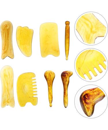 Minkissy 24-Piece Stone Facial Plate Set | Natural Chinese Massage Device for Neck & Cellulite Restoration - Guasha Scraping Tool - Buy Online on GoSupps.com