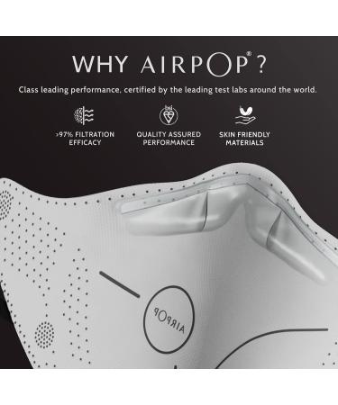 AIRPOP Light SE Reusable Washable Face Mask 1 Pack 4-Layer Face Coverings Contoured Fit Lightweight Design Adult/Kids Face Masks for Repeated Wear 1 Pack - Black - Buy Online on GoSupps.com