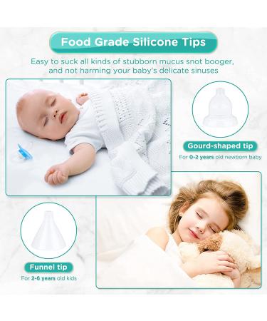 Automatic Baby Nasal Aspirator - Electric Nose Cleaner with 5 Suction Levels & Rechargeable Battery - Portable Mucus Remover for Newborns & Toddlers (Green) - Buy Online on GoSupps.com