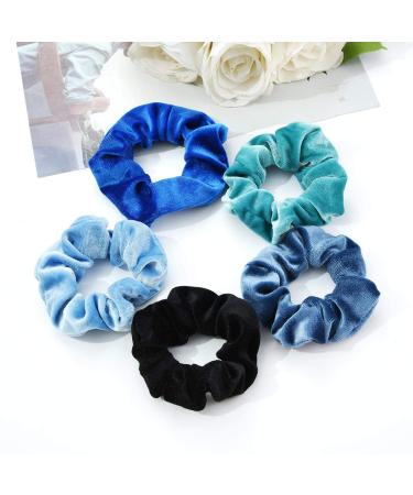 Iloovee 20 Pack Velvet Scrunchies - Multi-color Elastic Hair Ties for Women, Girls - Hair Accessories Set - Buy Online on GoSupps.com