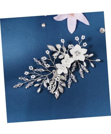WOFASHPURET Flower Hairpin Hair Clip Rhinestone Headpiece Rhinestone Bobby Pins Tiara Ceramics - Buy Online on GoSupps.com