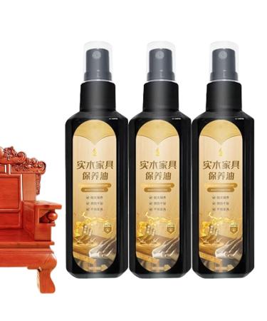 All-in-One Wooden Furniture Special Anti-Cracking Polishing Maintenance Oil Wooden Furniture Polishing Maintenance Oil Solid Wood Furniture Maintenance Oil Anti-Cracking & Polishing Beeswax (3pcs)