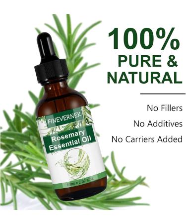 FINEVERNEK Rosemary Oil Hair Essential Rosemary Oil for Scalp and Hair Rosemary Oil Hair Bio the growth of hair eyebrows and eyelashes Stimulates hair growth nourishes the scalp 120ml - Buy Online on GoSupps.com