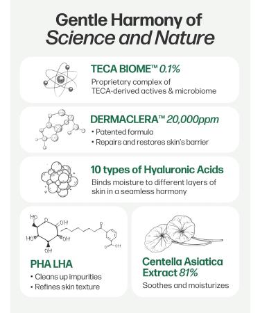 A VVE Derma Teca Biome Toner - Vegan Exfoliating & Hydrating Korean Skincare for Dry Sensitive Skin with Centella Asiatica (6.7 Fl. Oz - Buy Online on GoSupps.com