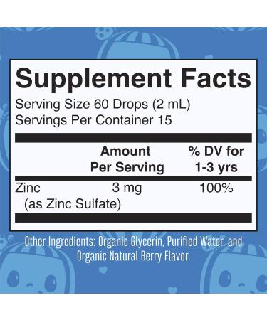 MaryRuth Organics Cocomelon Toddler Liquid Zinc | Sugar Free Organic Zinc Supplement for Ages 1-3 | Immune Support | Vegan & Non-GMO | Gluten Free | 1 Fl Oz - Buy Online on GoSupps.com