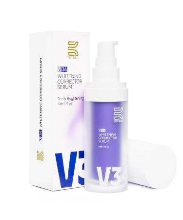 Whitening Colour Corrector Serum V34 Tooth Colour Corrector Teeth Whitening Toothpaste Purple Toothpaste for Teeth Whitening V34 Teeth Color Corrector Stain Removal 30ML