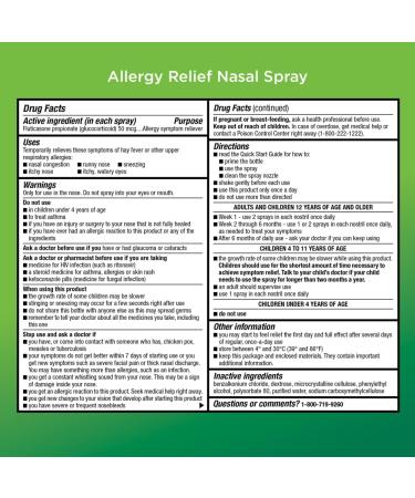 Amazon Basic Care Allergy Bundle Allergy Relief Nasal Spray Fluticasone Propionate and All Day Allergy Tablets Cetirizine Hydrochloride 24 Hour Relief - Buy Online on GoSupps.com