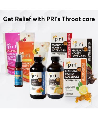 Buy PRI Manuka Honey Lozenges with Propolis - Soothing Cough Drops MGO 300+ Strawberry Flavor (16 Count) - International Shipping Available - Buy Online on GoSupps.com