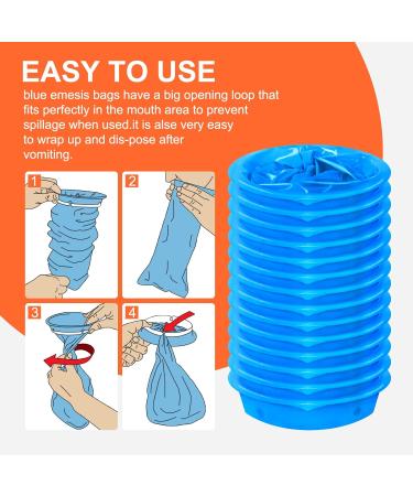 Smilco Barf Bags - 15 Pack Disposable Vomit Bags for Travel Motion Sickness & Car - Emesis Bags for Quick Clean-Up - Buy Online on GoSupps.com