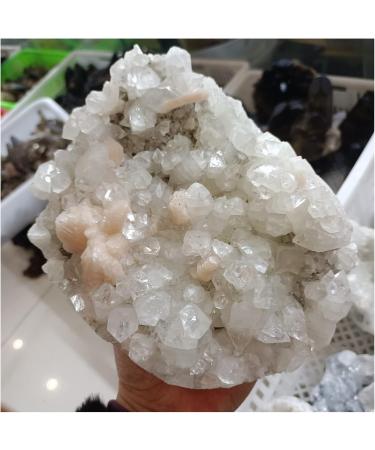 Natural Crystal Rough Crystal Cluster Natural Fisheye Symbiotic Ore Crystal Home Office Decor Gift Wealth (Size : 2.5-2.8kg) - Buy Online on GoSupps.com