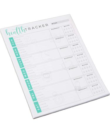 Tiny Expressions Weekly Health & Wellness Tracker Journal | Meal Water Fitness Planner | Daily Weight Loss Notebook for Adults - 55 Pages 8.5 x 11 - Buy Online on GoSupps.com
