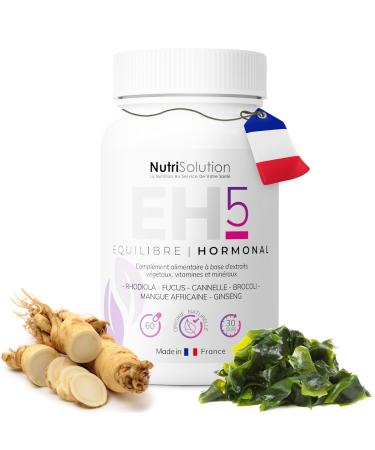 Hormonal Balance 5 by NutriSolution | Dietary Supplement Slimming Energy Hormones to Promote Natural Weight Loss | Made in France | 60 Capsules