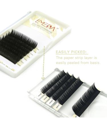 Emeda 3D Faux Nerz Eyelash Extensions B Curl (8-15mm Mix) - Natural Looking Fiber Eyelashes for Salon Use | B 0.07 Mix - Buy Online on GoSupps.com