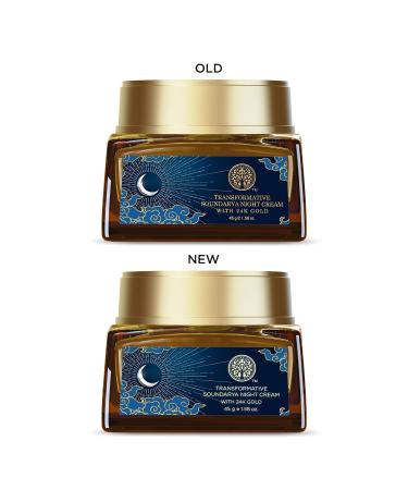 Fores.t Essentials Transformative Soundarya Anti Ageing Night Cream with 24K Gold | For Dry & Dehydrated Skin | With Bakuchiol & Hyaluronic Acid | Moisturising and Hydrating - Buy Online on GoSupps.com