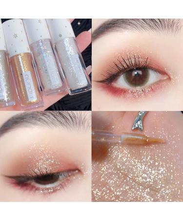 ZARICS Glitter Liquid Eyeshadow & Eyeliner Gel Combo - Sunset Dawn | Korean Glitter Eye Makeup for Stunning Sparkling Look - Buy Online on GoSupps.com