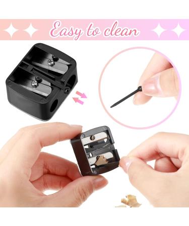 15 Pcs Dual Cosmetic Pencil Sharpener - Compact Makeup Sharpeners for Eyeliner and Lip Liner Pencils - Buy Online on GoSupps.com