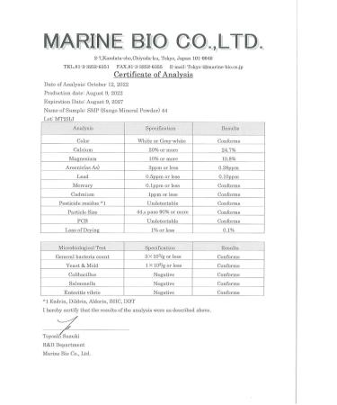 Sango Sea Coral Powder from Okinawa 800g | Natural 2:1 Magnesium Calcium Supplement - Shop Now! - Buy Online on GoSupps.com