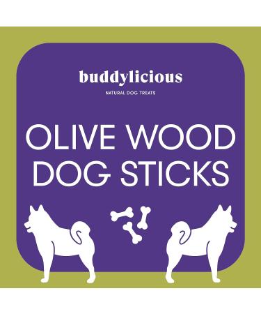 Buddylicious Natural Olive Sticks for Dogs - Safe and Delicious Eco Olive Wood Chew for Small Dogs (up to 10KG) - Buy Online on GoSupps.com