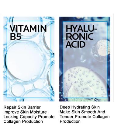 Hyaluronic Acid 2% + B5 Face Serum Face Moisturiser Hyaluronic Acid For Face Hydrated Face Serum for Women & Men to Plump & Smooth Skin Brightening Serum for Blemish-Prone Dull Skin (01) - Buy Online on GoSupps.com
