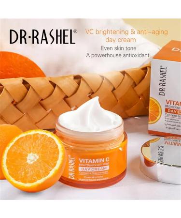 Dr Rashel Vitamin C Day Cream | Brightening & Anti-Aging Moisturizer for Face & Neck | Hydrating Cream for Dark Spots - Buy Online on GoSupps.com