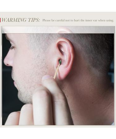 100 Pcs Goose Feather Ear Pick Bamboo Handle Ear Wax Remover - Ear Cleaner & Care Supply - Buy Online on GoSupps.com