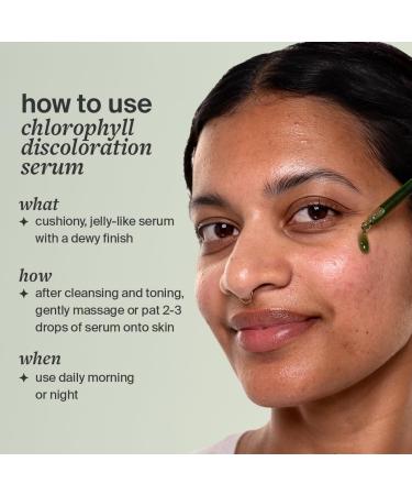 Cocokind Chlorophyll Discoloration Serum Sensitive Skin Friendly Spot Fading Serum to Target Spots Uneven Tone and Redness 1 fl oz - Buy Online on GoSupps.com