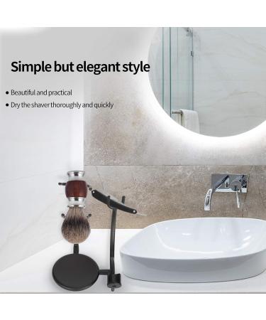 Modern Shaving Brush & Stand | Premium Salon Quality | International Shipping - Buy Online on GoSupps.com