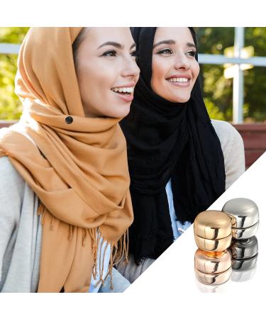 8 Piece Strongest Magnetic Hijab Pins for Women - Multi-Use Colorful Scarf Buttons - Rustic Style - Buy Online on GoSupps.com