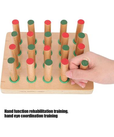 Finger Exercise Board Orthopedic Wooden Insert Board Finger Exercise Board for Stroke and Hemiplegic Patients(S) - Buy Online on GoSupps.com