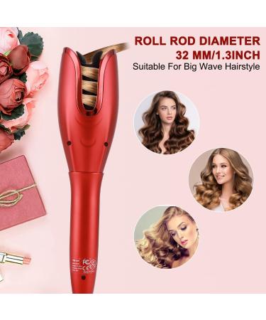 Automatic Hair Curler - 7 Temp & Timer - Dual Voltage Curling Iron | Fast Heating 1.25" Large Barrel with Auto Shut-Off for Lasting Styles - Buy Online on GoSupps.com