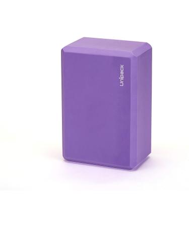 Unipack High Density EVA Foam Yoga Block 9x6x4 2PK - Purple - Buy Online on GoSupps.com