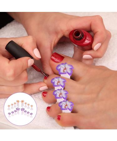 16Pcs Silicone Flower Toe Separators - Nail Varnish Guards & Pedicure Tool - Buy Online on GoSupps.com