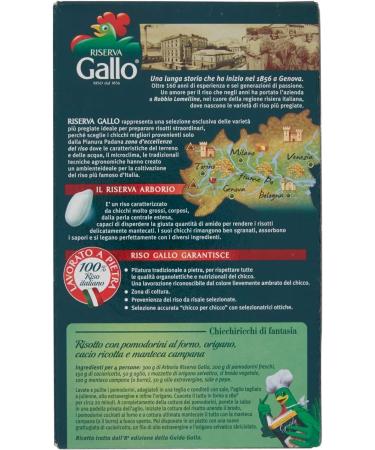  Italian Gourmet E.R. Gallo Riso Arborio Riserva 100% Italian rice cooking time 15 minutes 1 kg pack + Italian Gourmet Polpa di Pomodoro 400 g - Buy Online on GoSupps.com