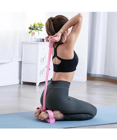 Buy Fitness Pedal Ankle Puller - 4/6-Tube Elastic Resistance Bands for Stretching - Purple Yoga Pedal Puller | International Shipping Available - Buy Online on GoSupps.com