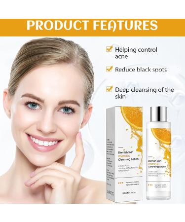Vitamin C Face Cleanser for Oily Skin Hydrating Cleanser for Large Pore Vitamin C Skin Cleanser for Face Smooth Skin Tone & Control Skin Oil Gentle Face Cleanser For All Skin Type Dense Foam-Hydrating - Buy Online on GoSupps.com