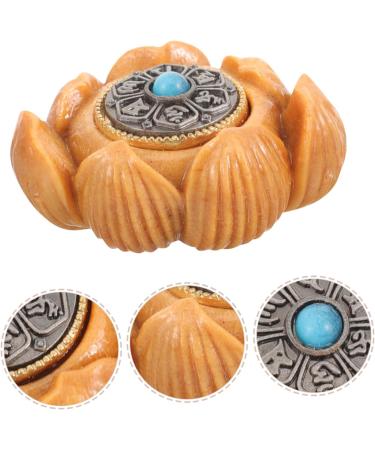 Tovinanna Hand Exercise Platable Lotus Statue - Vintage Woodwork Decor for Meditation & B rodecoration - Small Rosenholz Turntable Decoration - Buy Online on GoSupps.com