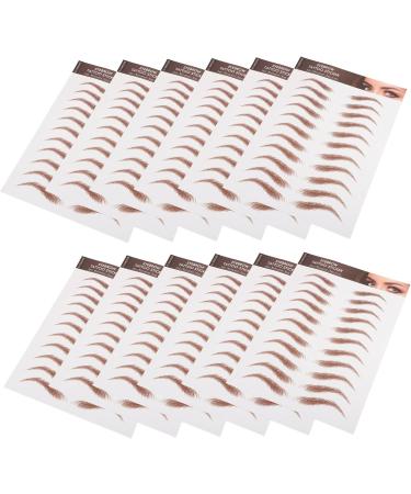 FOMIYES 24 Sheets Peel and Stick Eyebrows Grooming Shaping Eyebrow Make up Eyebrow Paper 21.00X14.70X0.10CMx2pcs Brownx2pcs - Buy Online on GoSupps.com