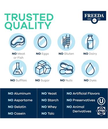 FREEDA Melatonin 2mg Sugar-Free Chewables Natural Sleep Aid for Adults & Kids Vegan Kosher Gluten-Free Non-GMO Easy Bedtime Support 60 Tablets 60 Count (Pack of 1) - Buy Online on GoSupps.com